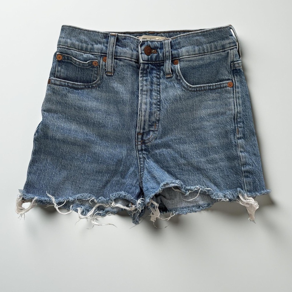 Madewell Perfect Vintage Cutoff Jeans Shorts Size 25 Distressed Summer